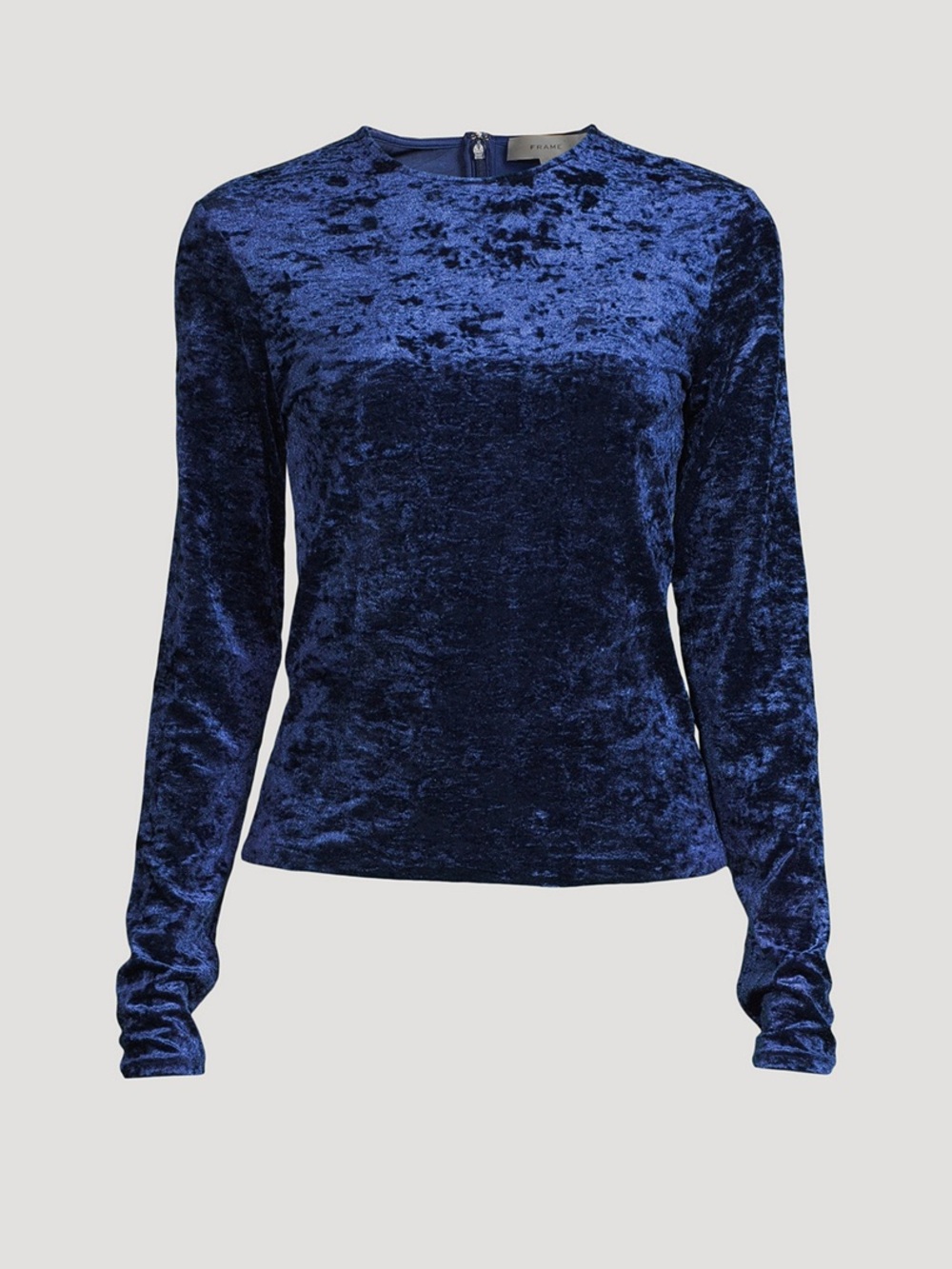 FRAME long sleeve velvet top